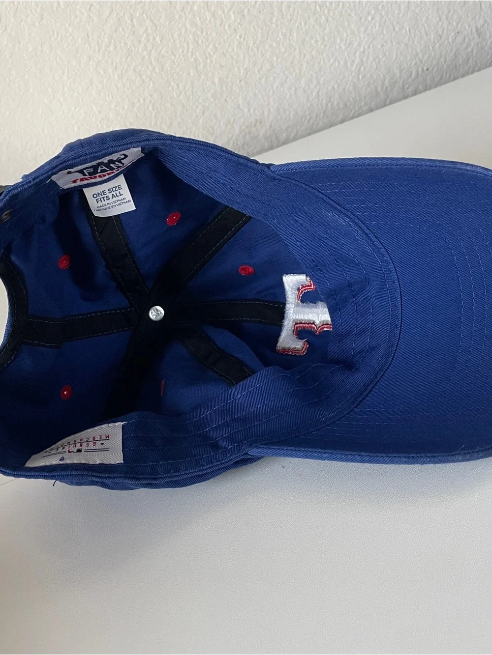 Texas Rangers Fan Fav One Size Blue Baseball Cap MLB Sports Season Summer Team